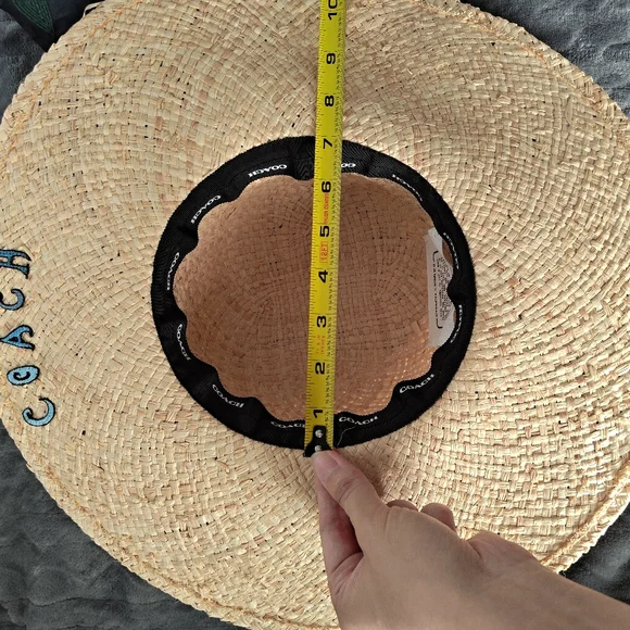 Coach X Observed By Us Embroidered Straw Hat - Picture 12 of 12